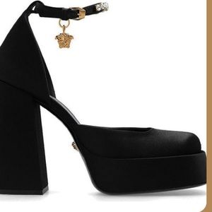 Versace Medusa black shoes